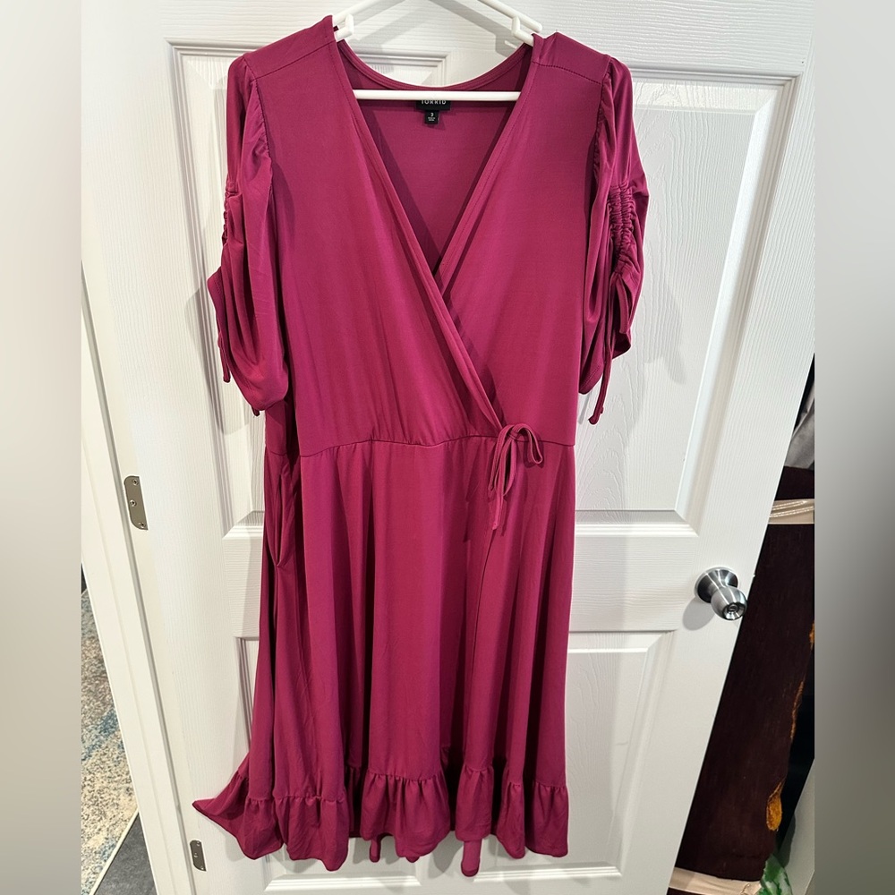 Torrid  Dress in Deep Pink